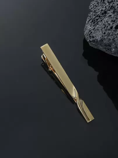 時尚流行男士簡約領帶夾朋克流行風格合金材料適合珠寶禮物和時尚外觀