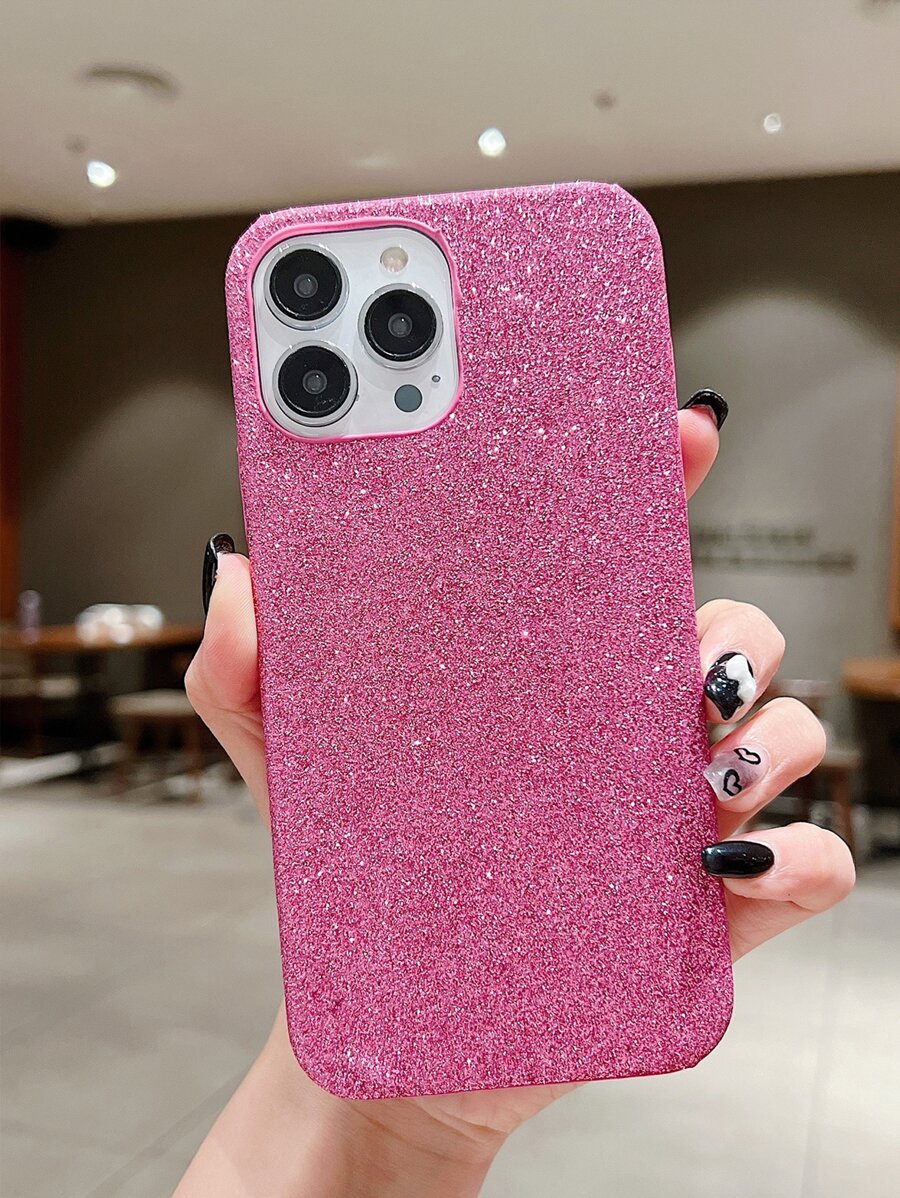 Glitter Phone Case - Pink - View 1