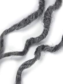 1Pack Faux Locs Crochet Hair, Soft Locs Crochet Braids, Pre Looped Goddess Locs Crochet Hair for Women Synthetic Braiding Hair Extensions - Dark Grey - View 4