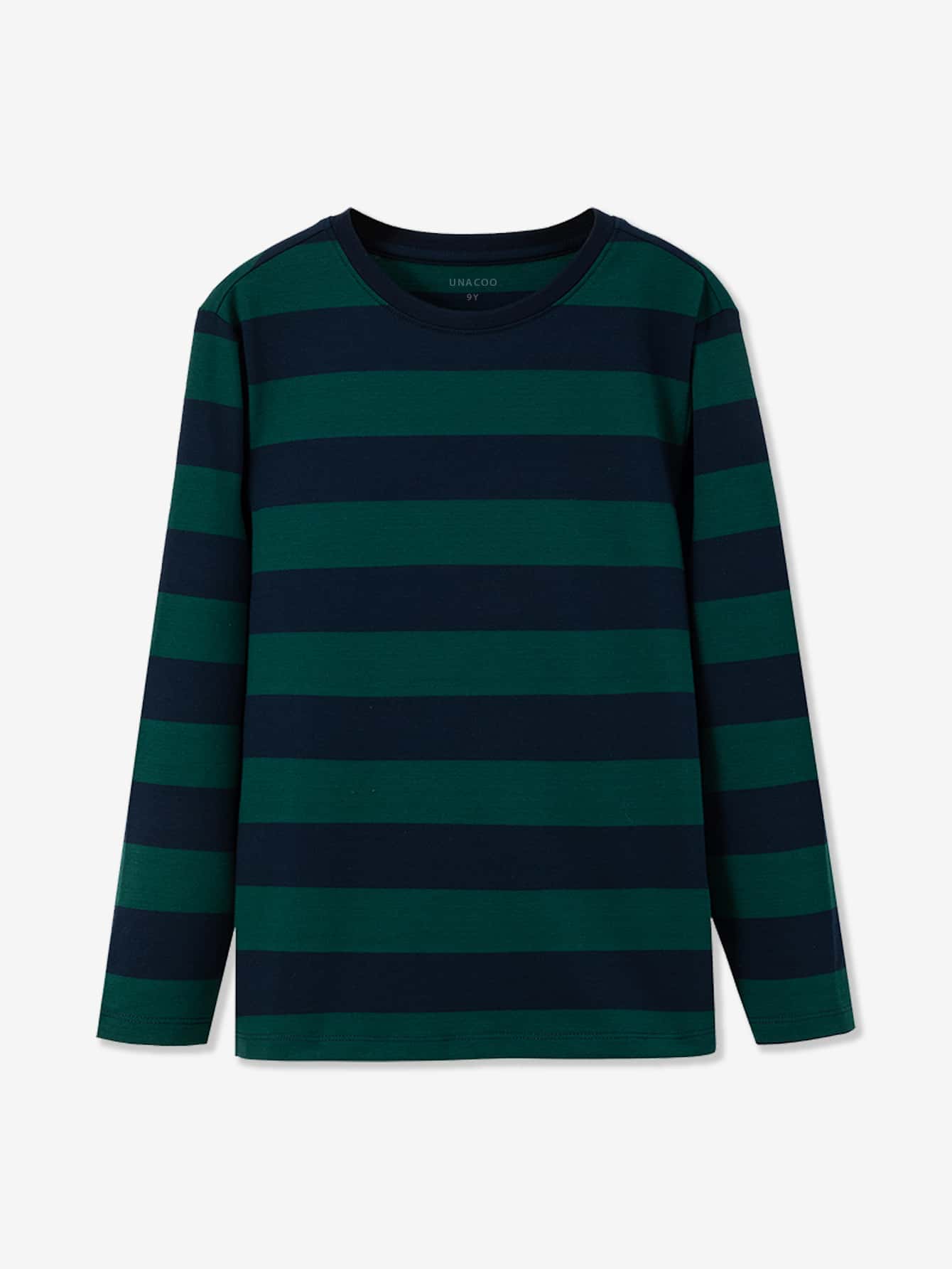 男大童休閒舒服長袖條紋圖案T恤