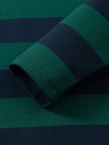 男大童休閒舒服長袖條紋圖案T恤