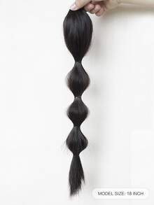 Medium Synthetic Ponytail With Claw - Black - View 2