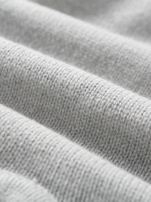 Bebé Mono ala trasero de manga raglán tejido - Gris Claro - Ver 3