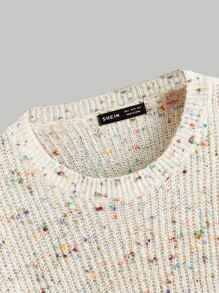 SHEIN MOD Pull en tricot à plumetis