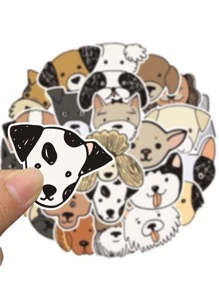 25入組卡通狗貼紙 - 彩色 - 查看 3