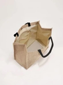 Túi Xách tay Nữ Giáng sinh Đôi tay cầm Sẵn sàng - Màu Khaki - Xem 3