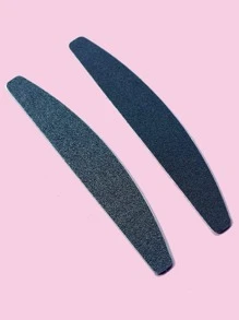 NailSunshine 1入不鏽鋼美甲板和10入/組黑色100/180砂紙文件，可清洗和撕裂 - 黑色 - 查看 3