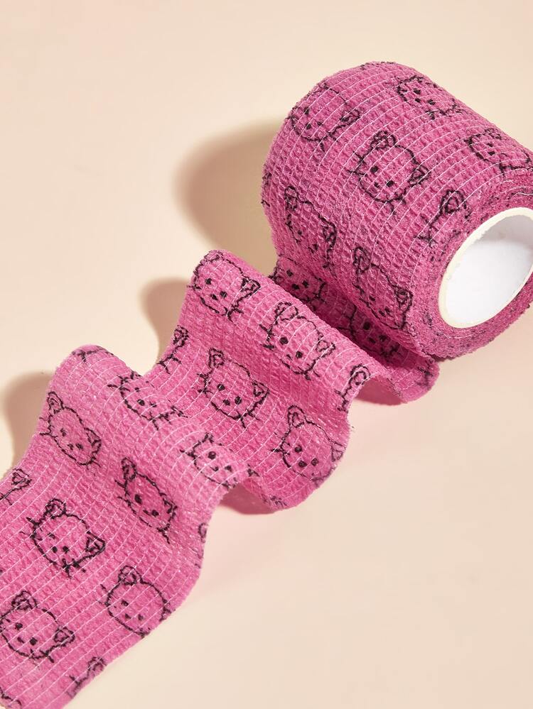 1pc Cartoon Cat Print Pet Bandage - Multicolor - View 4