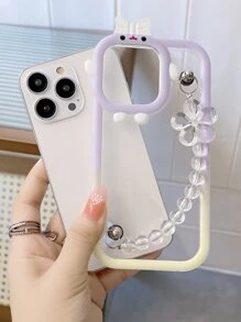 卡通裝飾手機殼附帶繩子