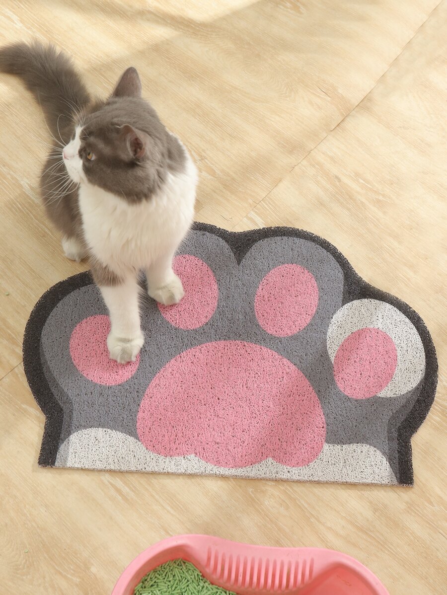 1 pieza Alfombra para gatos con estampado de garra - Multicolor - Ver 1