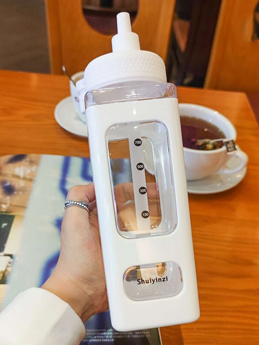 1入組塑膠水瓶 - 白色 - 查看 1