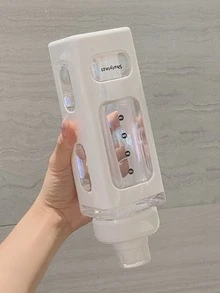 1入組塑膠水瓶 - 白色 - 查看 5