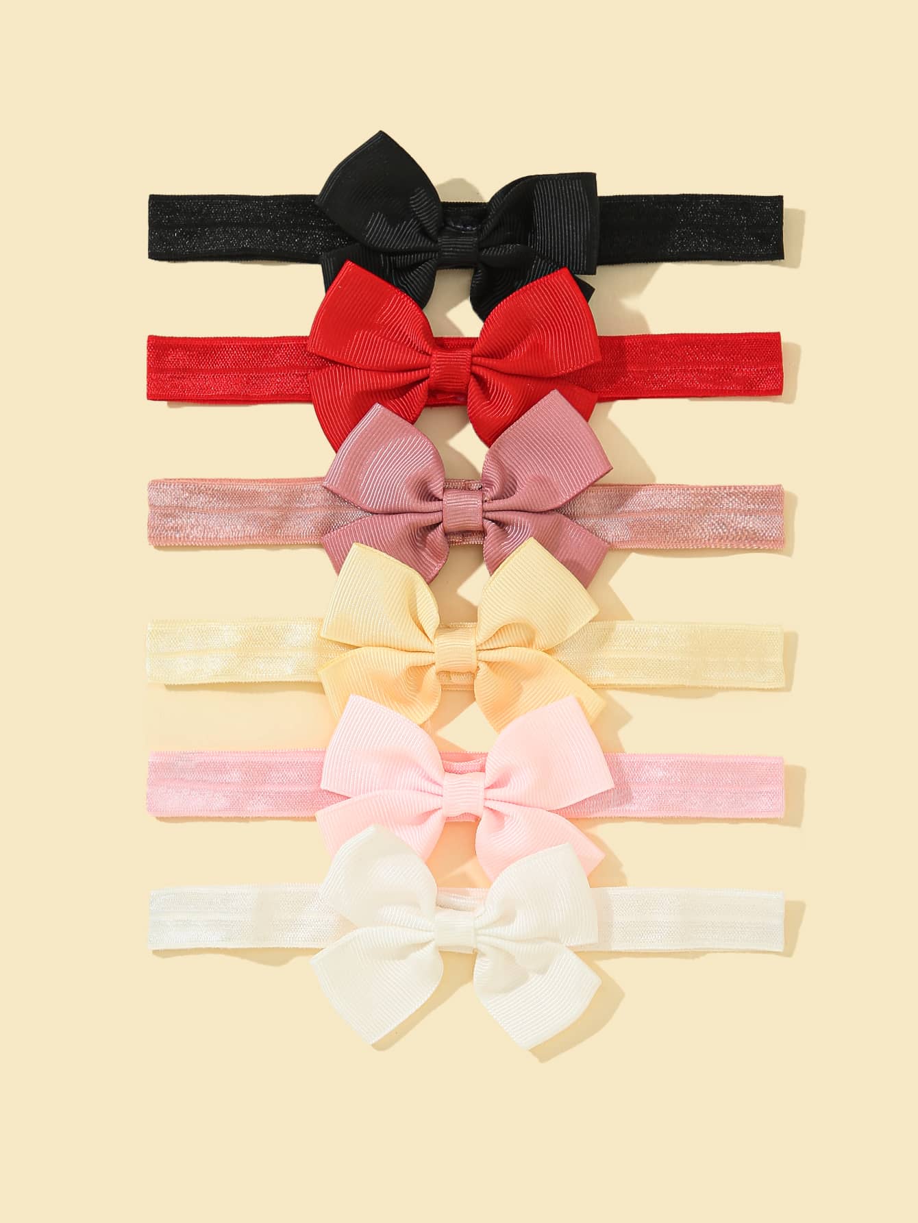 6 cái nơ trang trí tóc cho bé - Nhiều màu - Xem 1