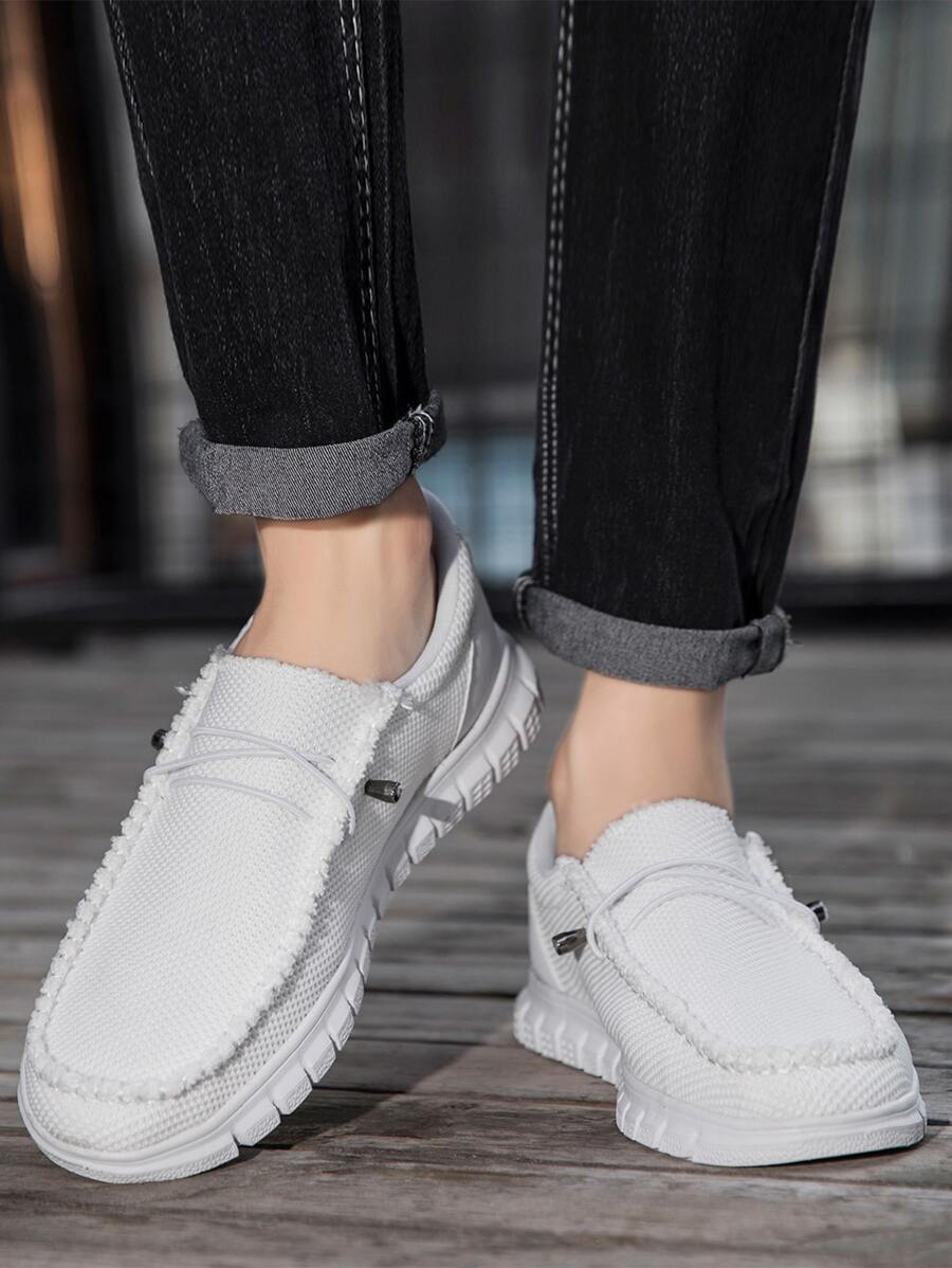 经典简约男士乐福鞋轻便舒适透气步行鞋健身房健身鞋船鞋休闲乐福鞋