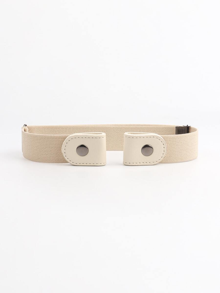 Cinturón elástico unicolor - Beis - Ver 1