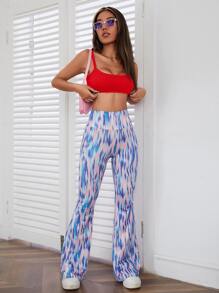 SHEIN PETITE Top de tirantes corto unicolor tejido de canalé - Rojo - Ver 5