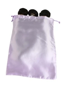 2pcs Plain Wig Storage Bag - Mauve Purple - View 2