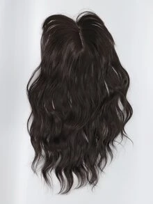 夾片卷合成纖維劉海 - 黑色 - 查看 3