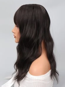 夾片卷合成纖維劉海 - 黑色 - 查看 6