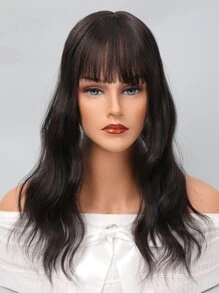 夾片卷合成纖維劉海 - 黑色 - 查看 7