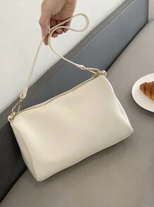 Pocket Front Square Bag - Beige - View 4