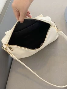 Pocket Front Square Bag - Beige - View 6