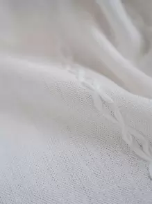 Bubaba 1 件套米色针织提花卧室窗帘，波西米亚风极简主义北欧风格条纹针织遮光窗帘，适用于卧室、餐厅、厨房、客厅、酒店、日常和节日装饰，四季使用 - 米色 - 查看 8