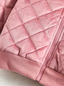 Bebé Cazadora tipo bomber con cremallera - Rosa - Ver 4