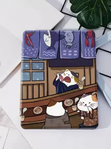 卡通猫印花保护壳，适用于 iPad - 彩色 - 查看 2
