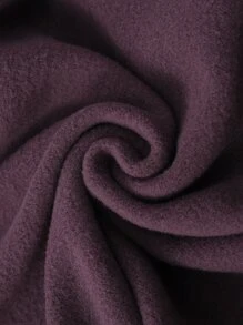 SHEIN Essnce Hand Print Thermal Lined Sweatshirt - Mauve Purple - View 4