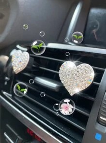 2入組愛心設計汽車空氣清新器 - 彩色 - 查看 2