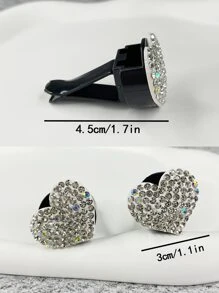 2入組愛心設計汽車空氣清新器 - 彩色 - 查看 3