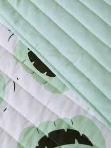 Halloween Pumpkin Print Bedspread Set Without Filler - Multicolor - View 5