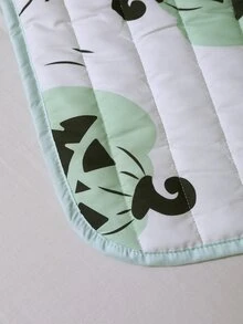 Halloween Pumpkin Print Bedspread Set Without Filler - Multicolor - View 8