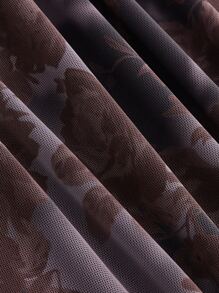 SHEIN MOD Váy nữ Bất đối xứng Xù nhỏ Hoa Thanh lịch - Nhiều màu - Xem 4