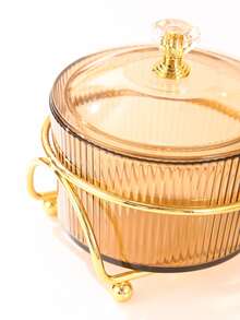 1pc 4 Grids Food Storage Box With Rack - Multicolor - View 4