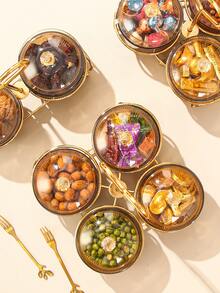 1pc 4 Grids Food Storage Box With Rack - Multicolor - View 7