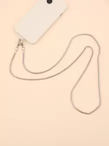2pcs Phone Lanyard Set - Silver - View 2