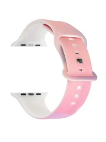 Silicone Watchband Compatible With Apple Watch - Multicolor - View 1
