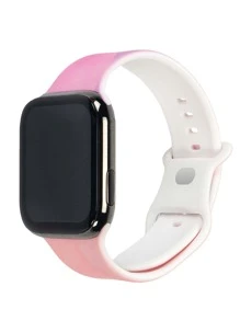 Silicone Watchband Compatible With Apple Watch - Multicolor - View 4