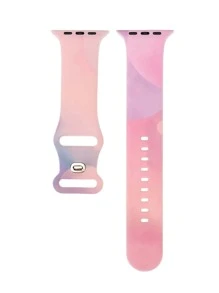 Silicone Watchband Compatible With Apple Watch - Multicolor - View 2
