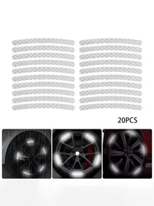 20pcs Car Reflective Sticker - Grey - View 7