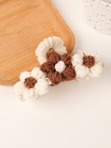 Flower Decor Hair Claw - Multicolor - View 2