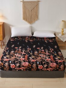 Flower Pattern Fitted Sheet - Multicolor - View 1