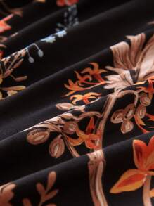 Flower Pattern Fitted Sheet - Multicolor - View 3