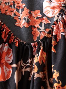 Flower Pattern Fitted Sheet - Multicolor - View 4