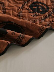 Halloween Pumpkin & Witch Pattern Bedspread Set Without Filler - Multicolor - View 3