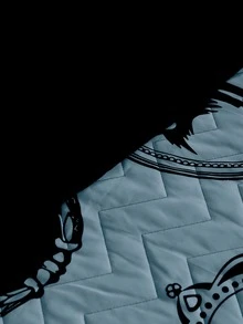 Halloween Pumpkin & Witch Pattern Bedspread Set Without Filler - Multicolor - View 3