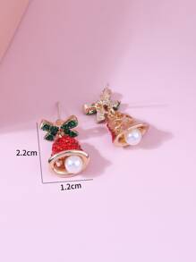 Christmas Bell Drop Earrings - Multicolor - View 3