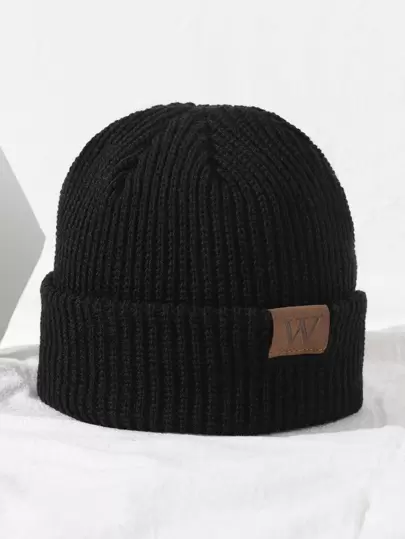 男士标签装饰便帽休闲秋季装